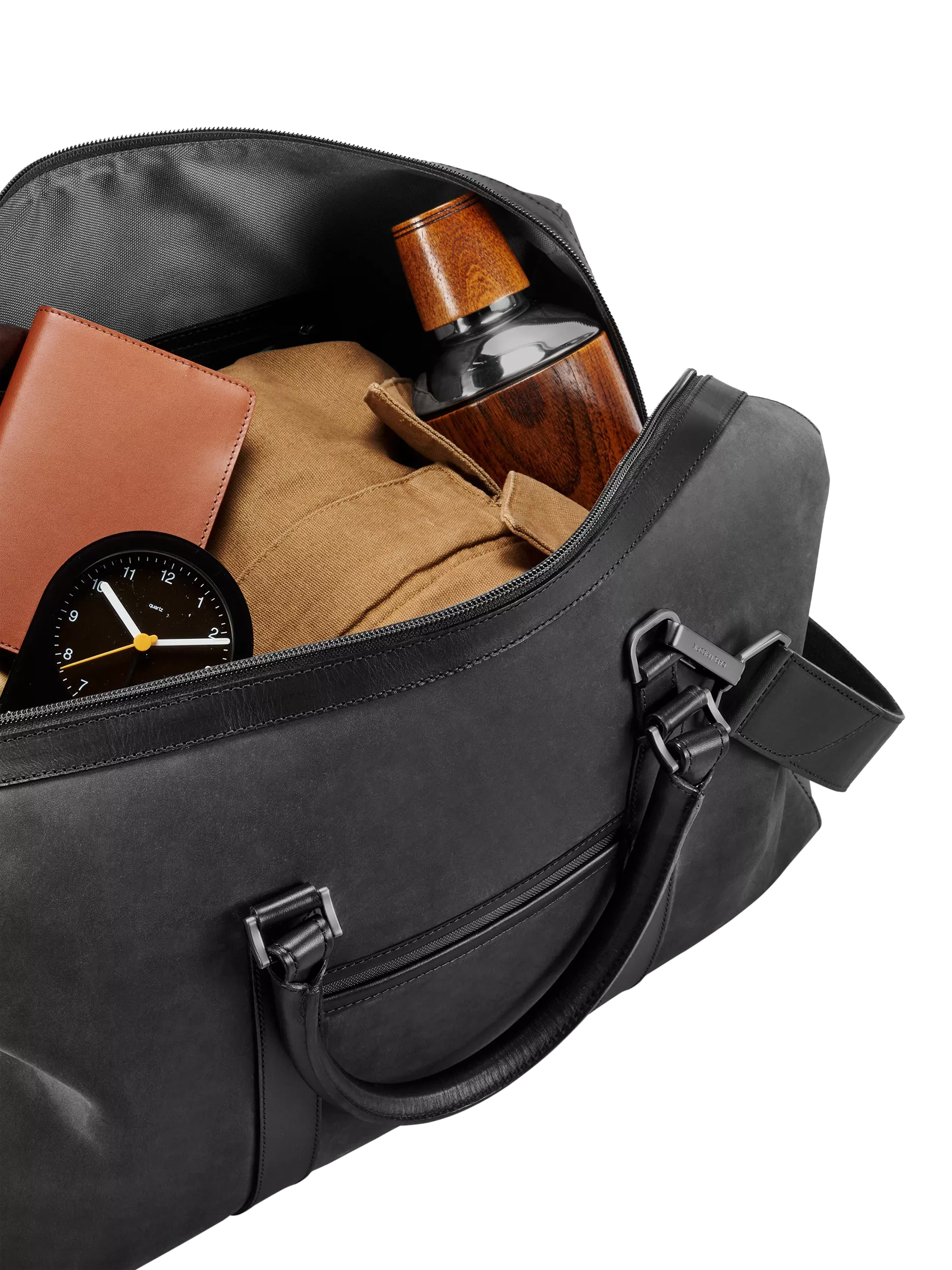 Carl Friedrik nubuck leather weekender holdall bag 35L, UK version