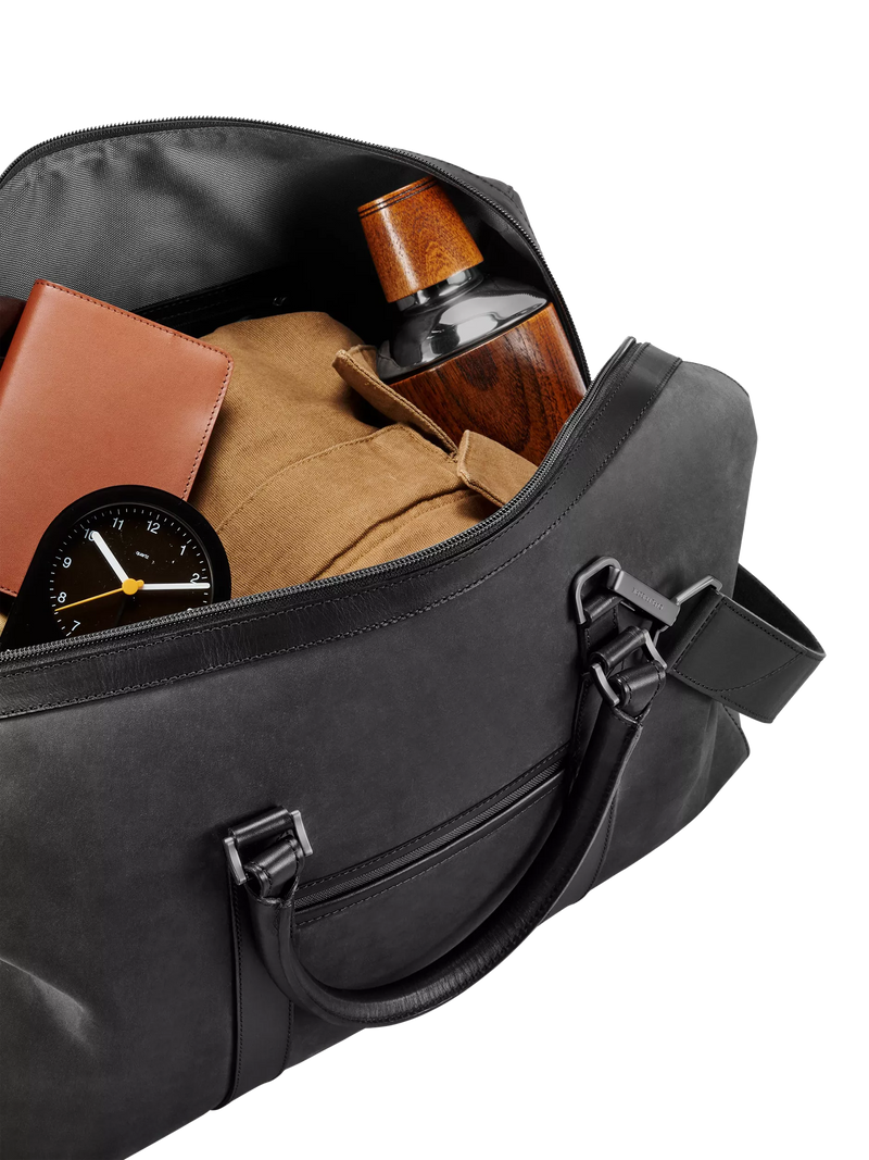 Carl Friedrik nubuck leather weekender holdall bag 35L, UK version