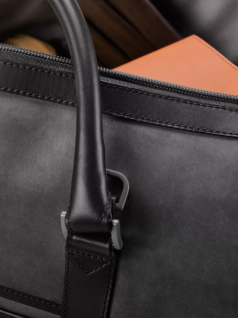Carl Friedrik nubuck leather weekender holdall bag 35L, UK version