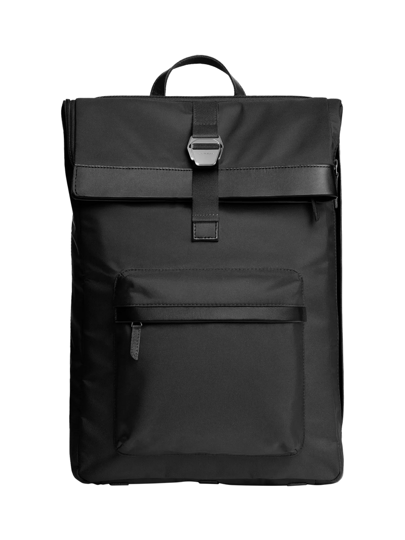 Carl Friedrik City-Hopper nylon backpack 23L with leather trims (British brand)