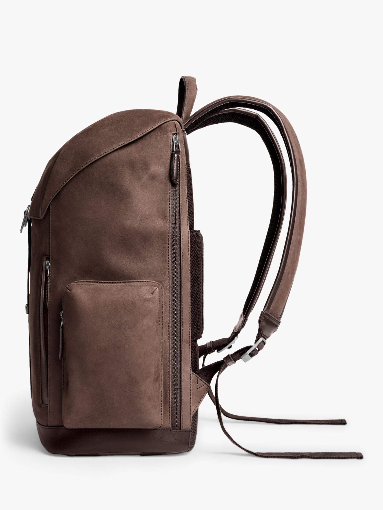 Carl Friedrik Traverse leather backpack 27L chocolate - British product