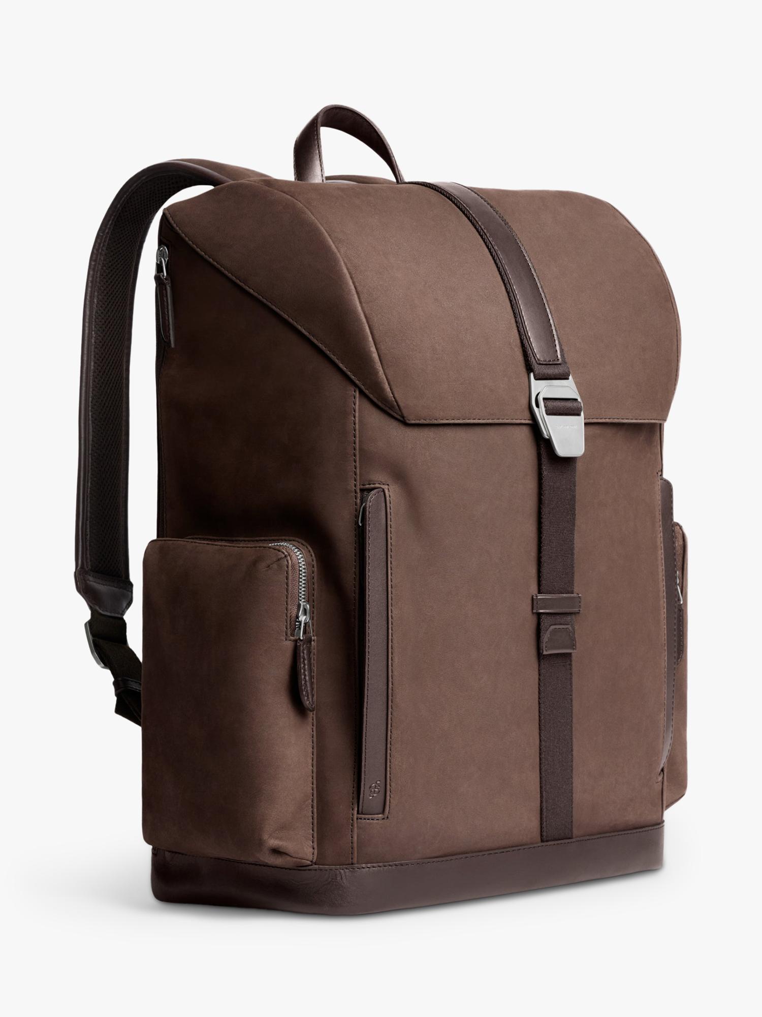 Carl Friedrik Traverse leather backpack 27L chocolate - British product