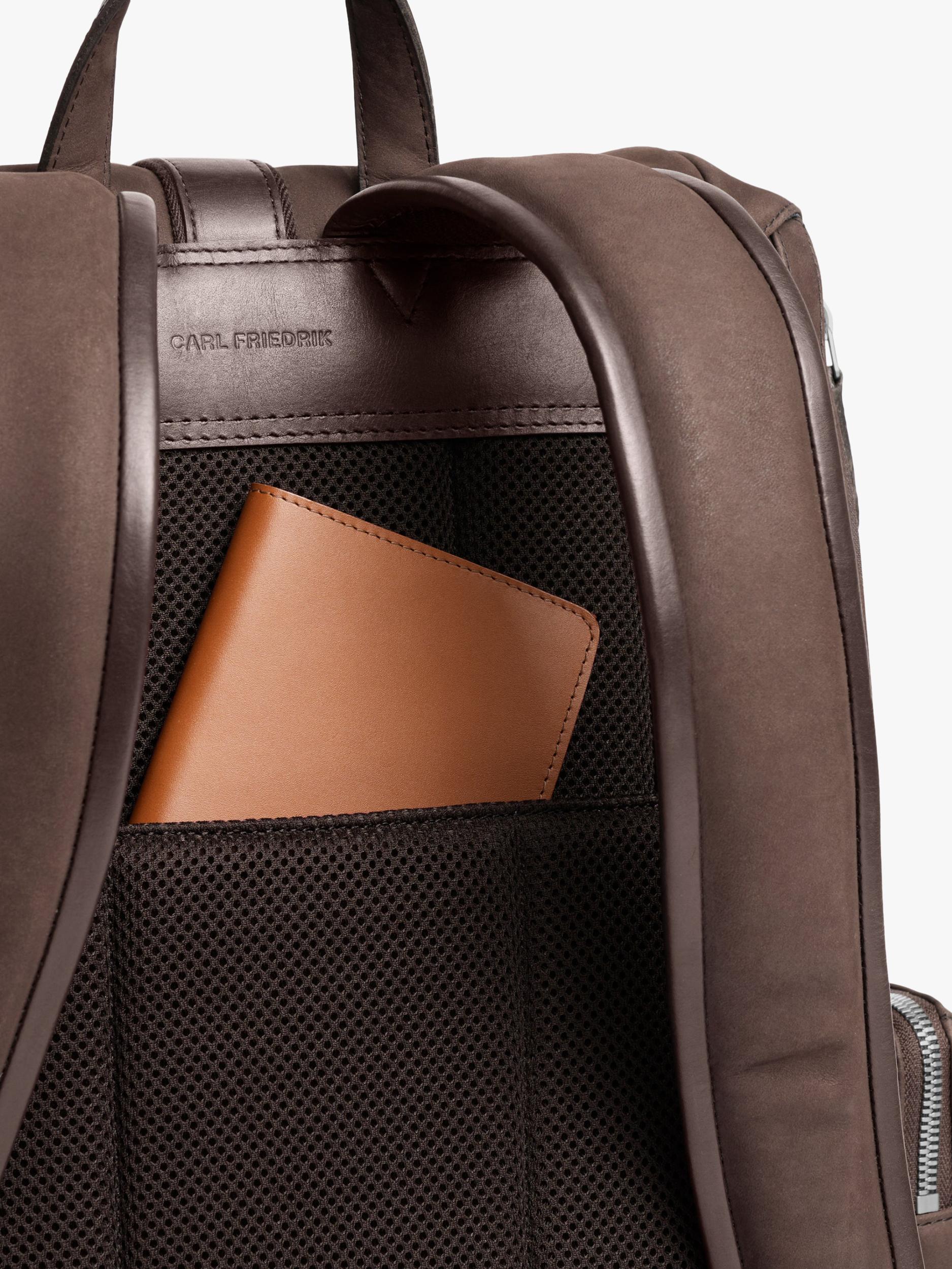 Carl Friedrik Traverse leather backpack 27L chocolate - British product