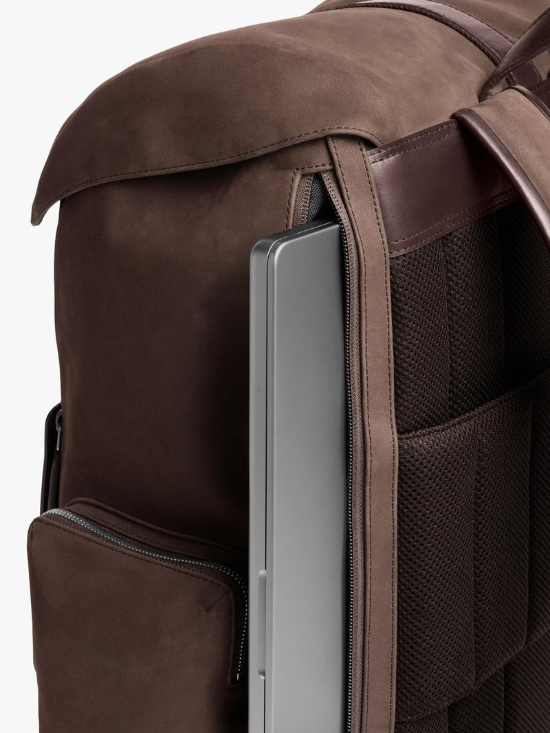 Carl Friedrik Traverse leather backpack 27L chocolate - British product