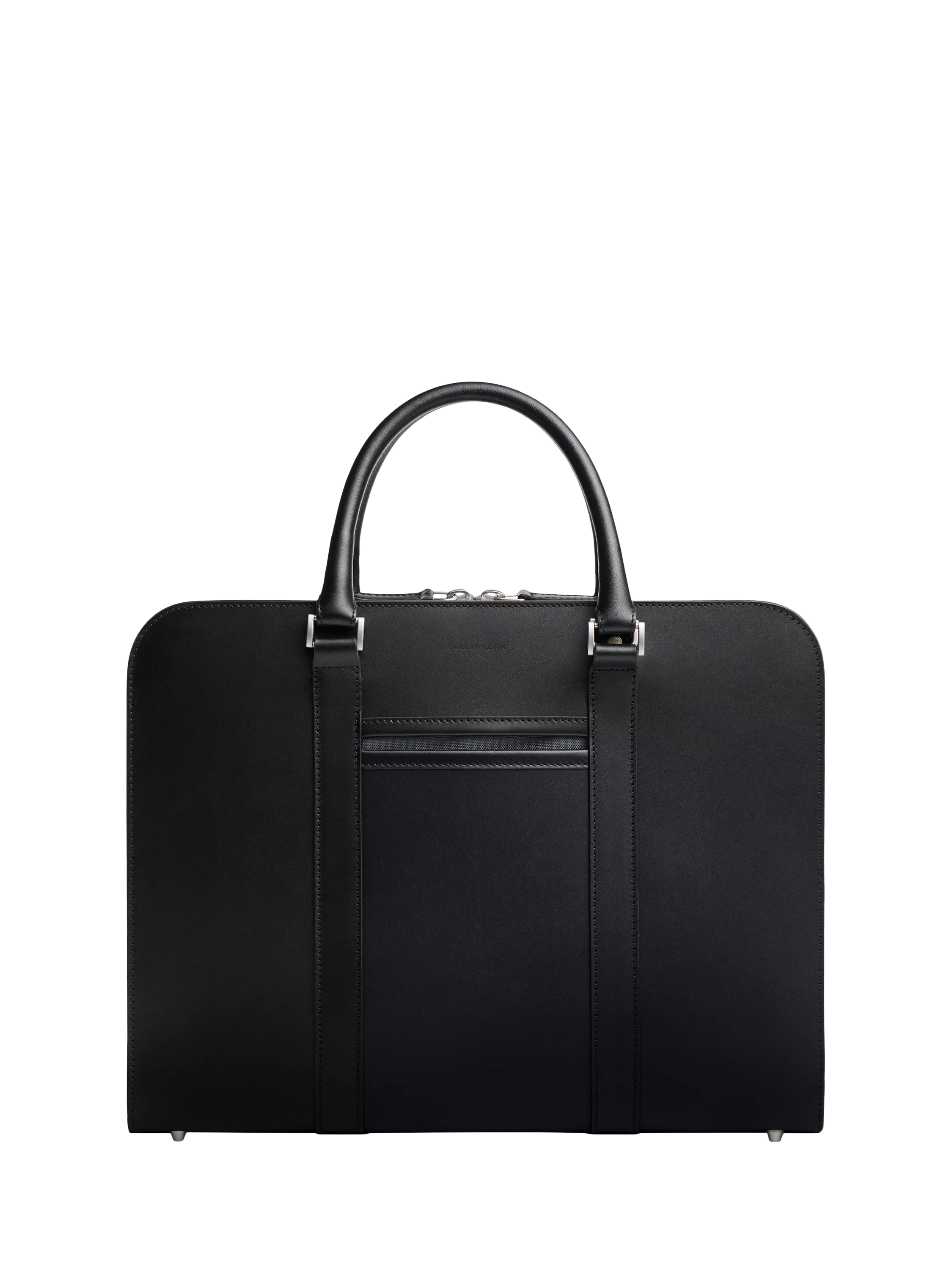 Carl Friedrik Palissy 15" Laptop Leather Briefcase, 10L, Black