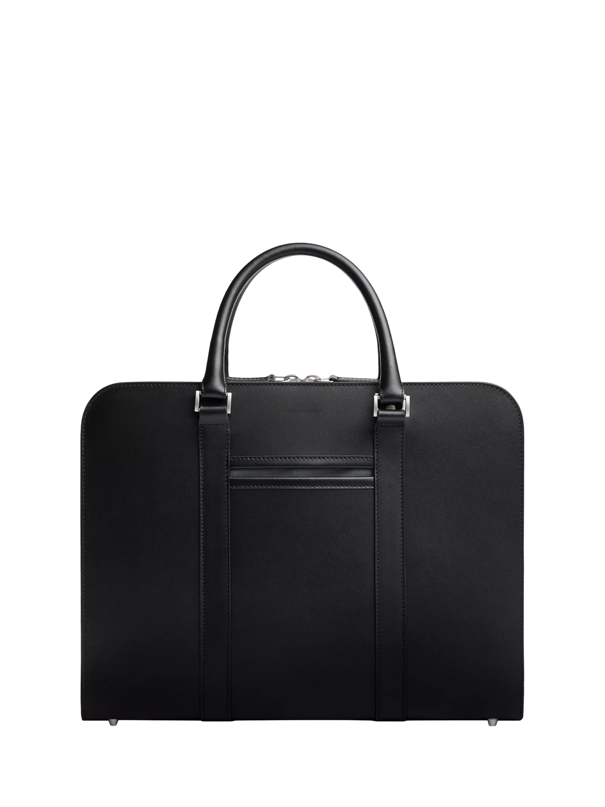Carl Friedrik Palissy 15" Laptop Leather Briefcase, 10L, Black