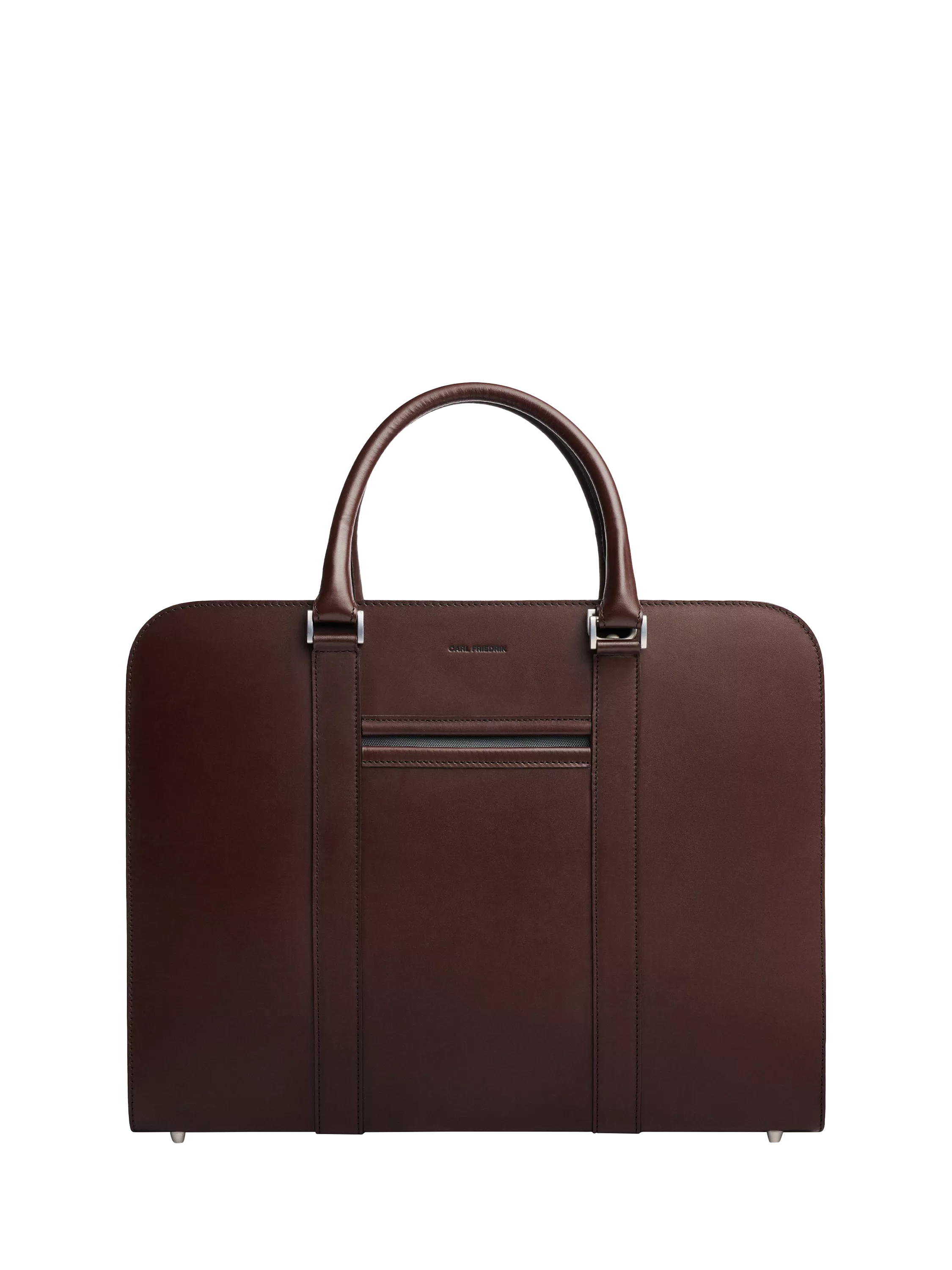Carl Friedrik Palissy 15" Laptop Leather Briefcase, 10L, Chocolate