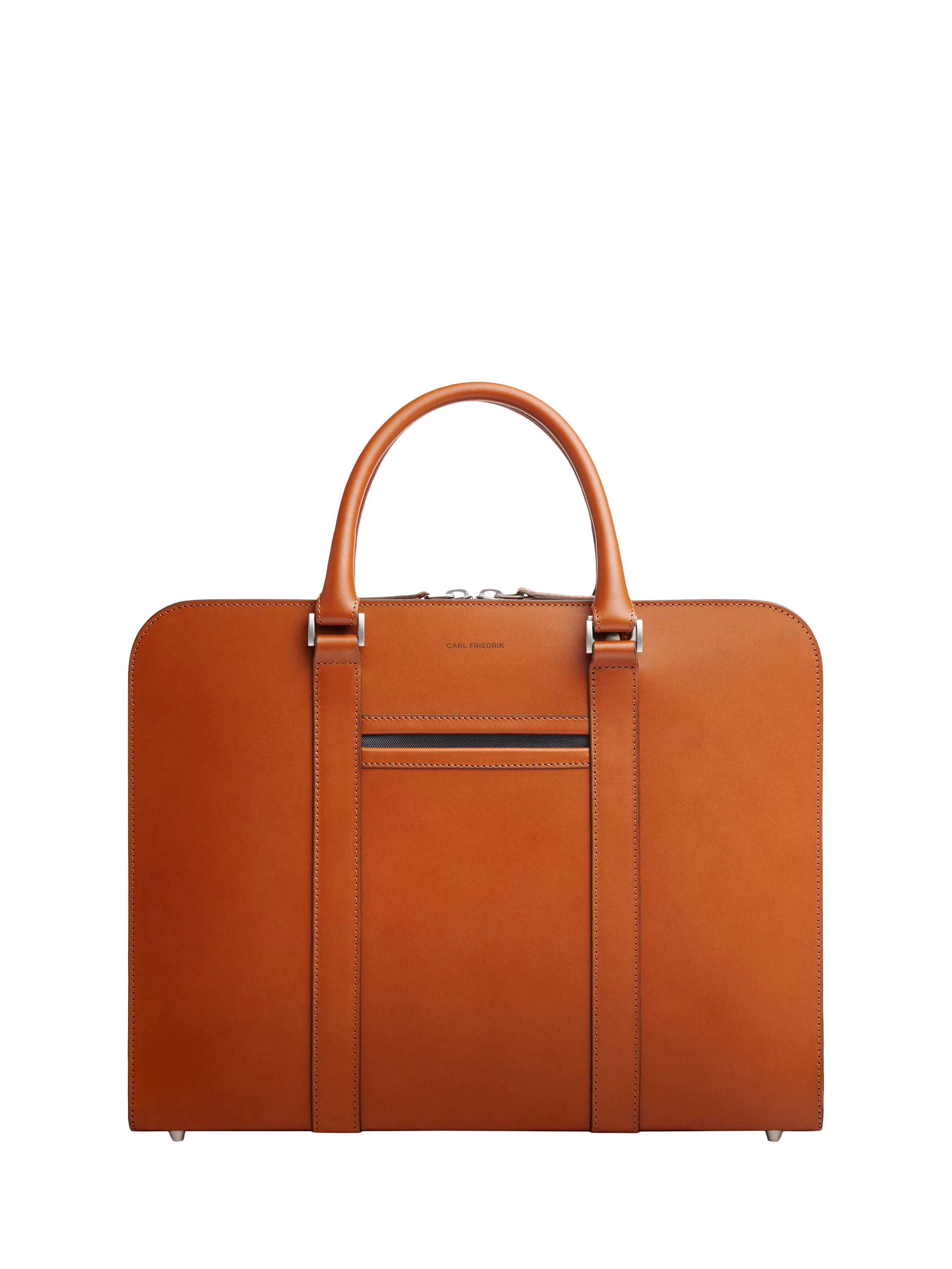 Carl Friedrik Palissy 15" Laptop Leather Briefcase, 10L, Cognac