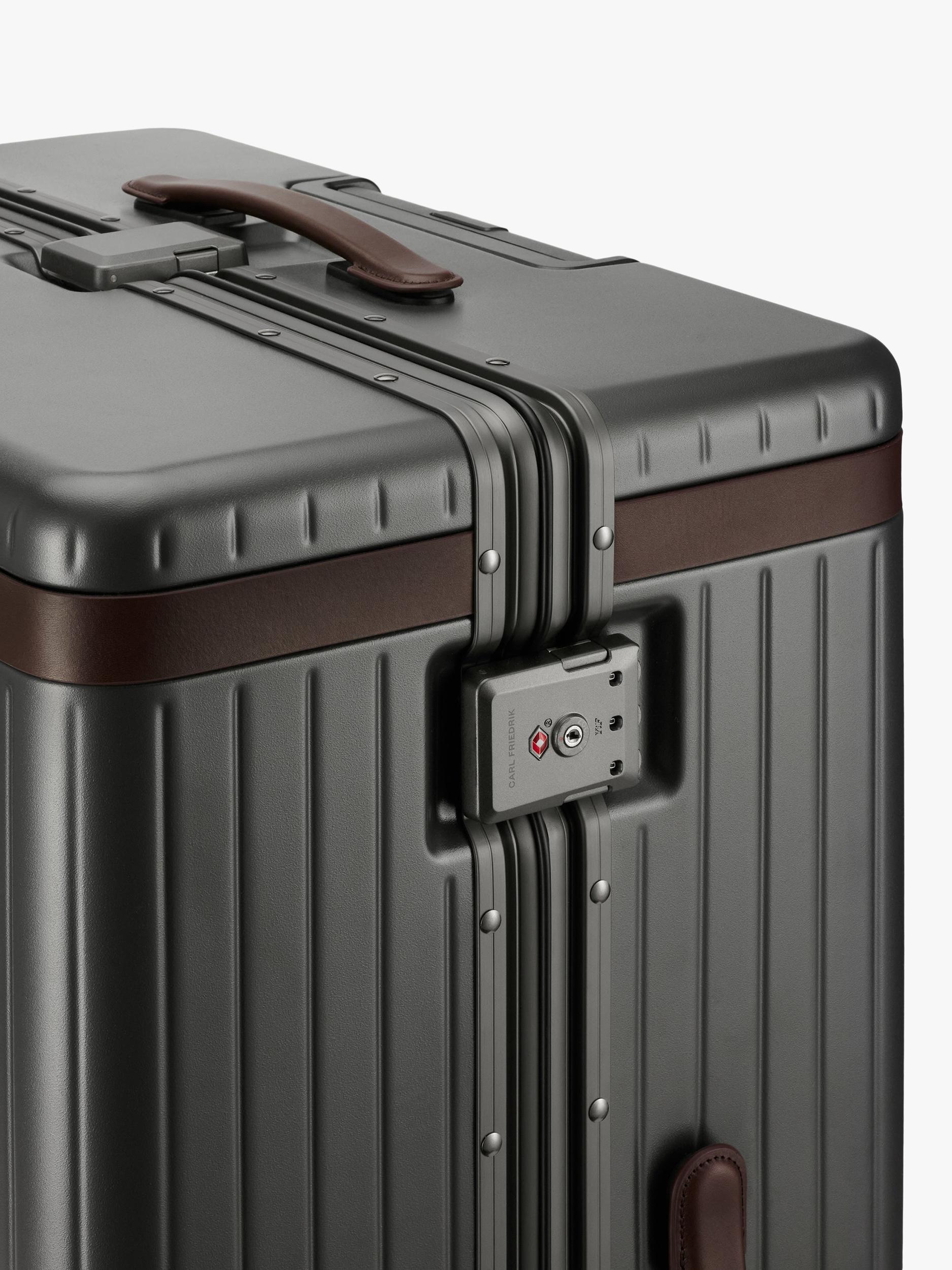 Carl Friedrik Check-In 79cm large hard-sided suitcase (British brand)