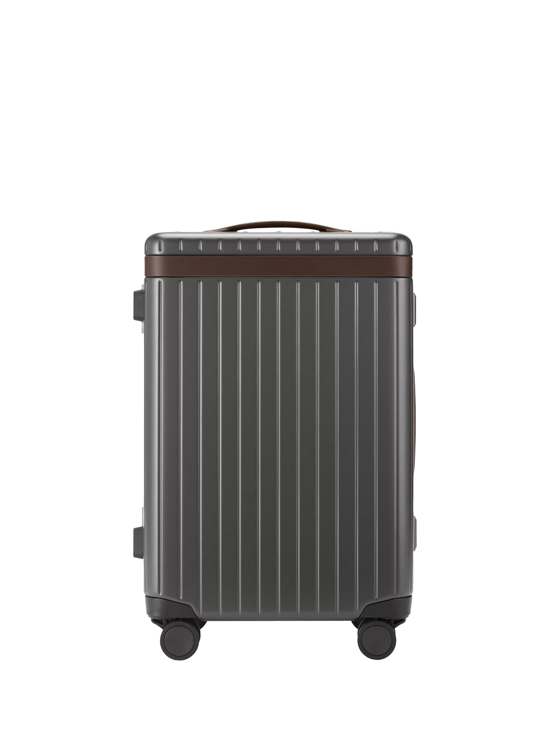 Carl Friedrik The Carry-On 4-Wheel 56cm Cabin Case, 40L, Grey/Chocolate, One Size