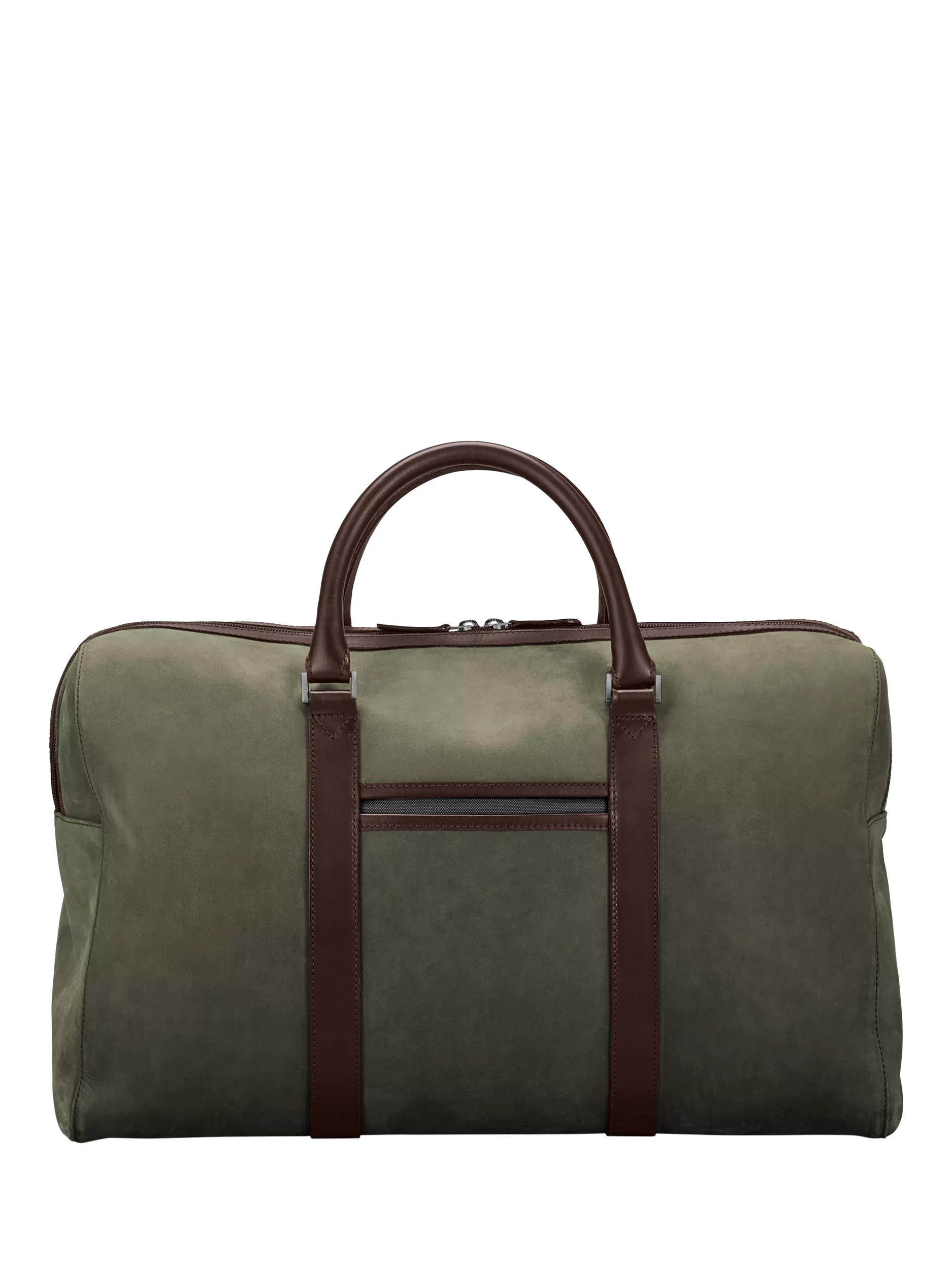 Carl Friedrik Compact Weekender Leather Holdall Bag, 35L Olive