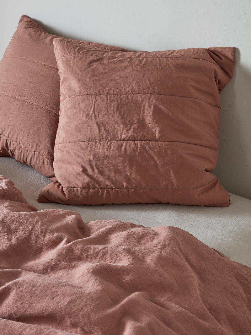 Bedfolk Quilted Cotton Pillow Cases Pair - British product