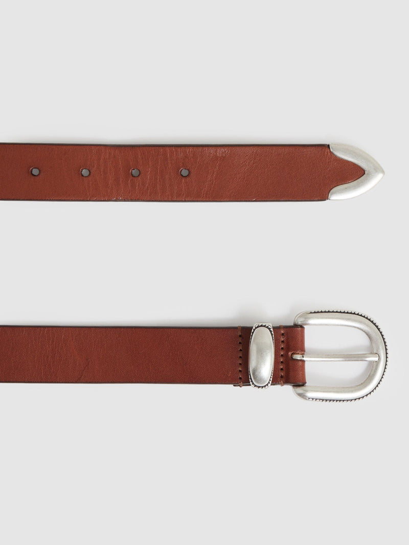 Reiss leather belt Tan Brown - British product
