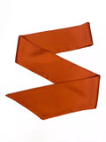 Rewritten Satin Bridesmaid Sash, Burnt Orange, One Size