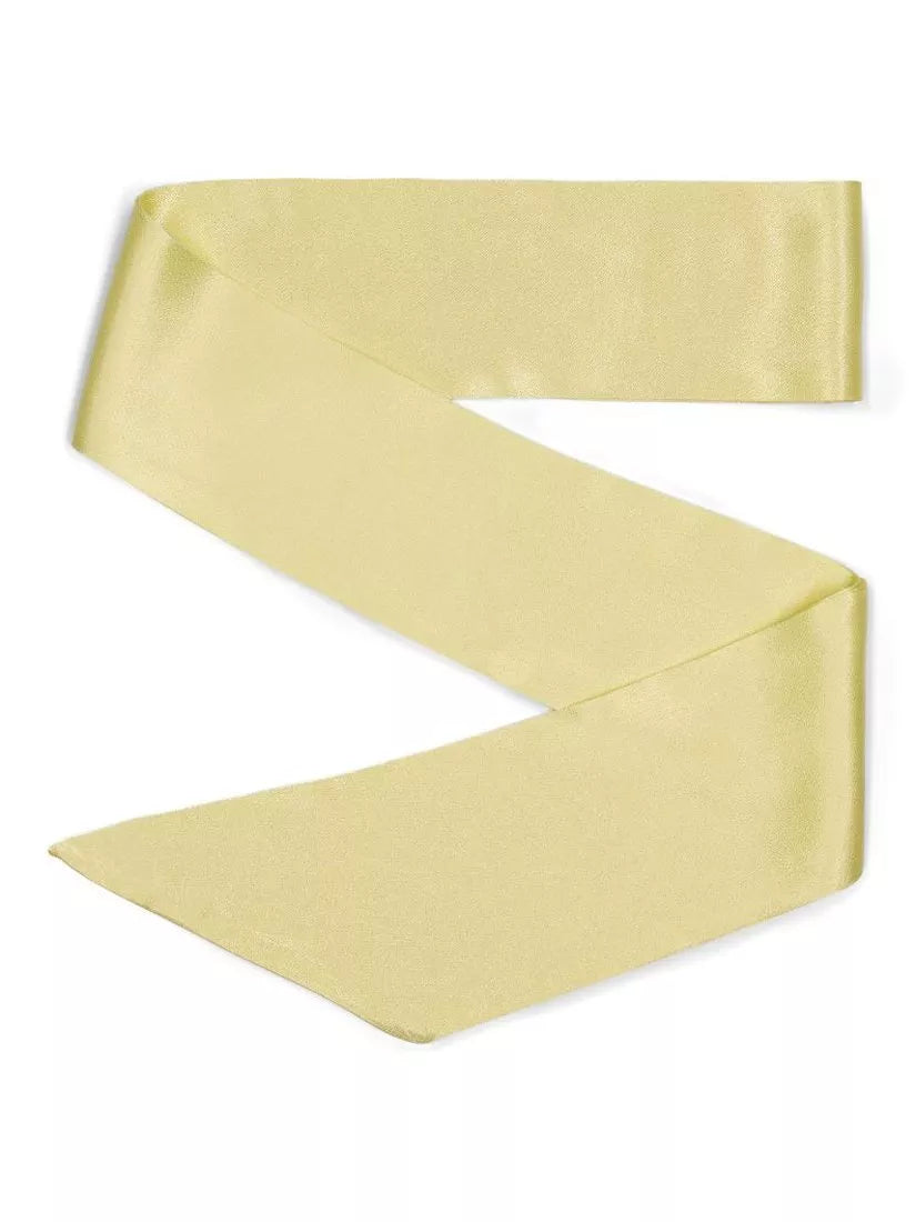 Rewritten Satin Bridesmaid Sash, Lemonade, One Size