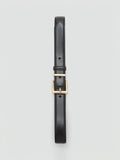 Mango leather belt plain design regular width, UK version