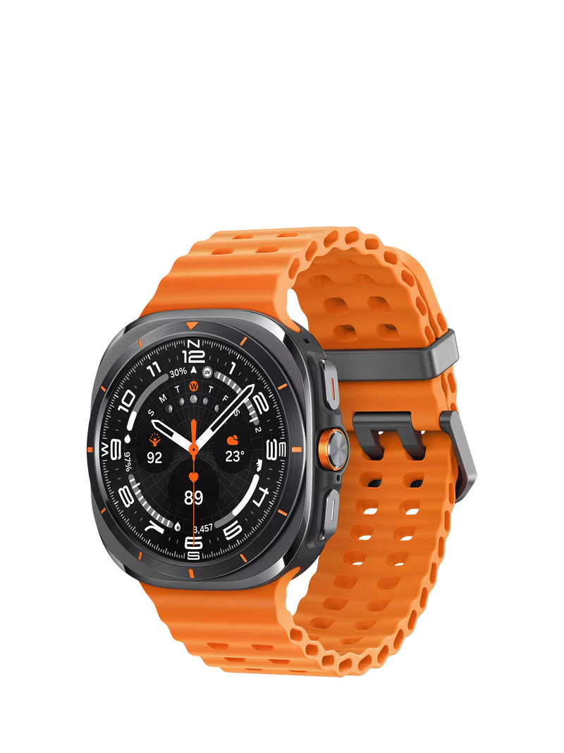 Samsung Galaxy Watch Ultra (2025), Bluetooth & 4G Cellular, 47mm, Galaxy AI, Titanium with Silicone Strap, Titanium Grey