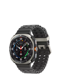 Samsung Galaxy Watch Ultra (2025), Bluetooth & 4G Cellular, 47mm, Galaxy AI, Titanium with Silicone Strap, Titanium Silver