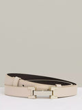 Reiss Metal Hardware Piece Leather Belt