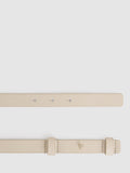 Reiss skinny leather belt metal hardware 2.4cm wide, UK version