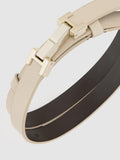 Reiss skinny leather belt metal hardware 2.4cm wide, UK version