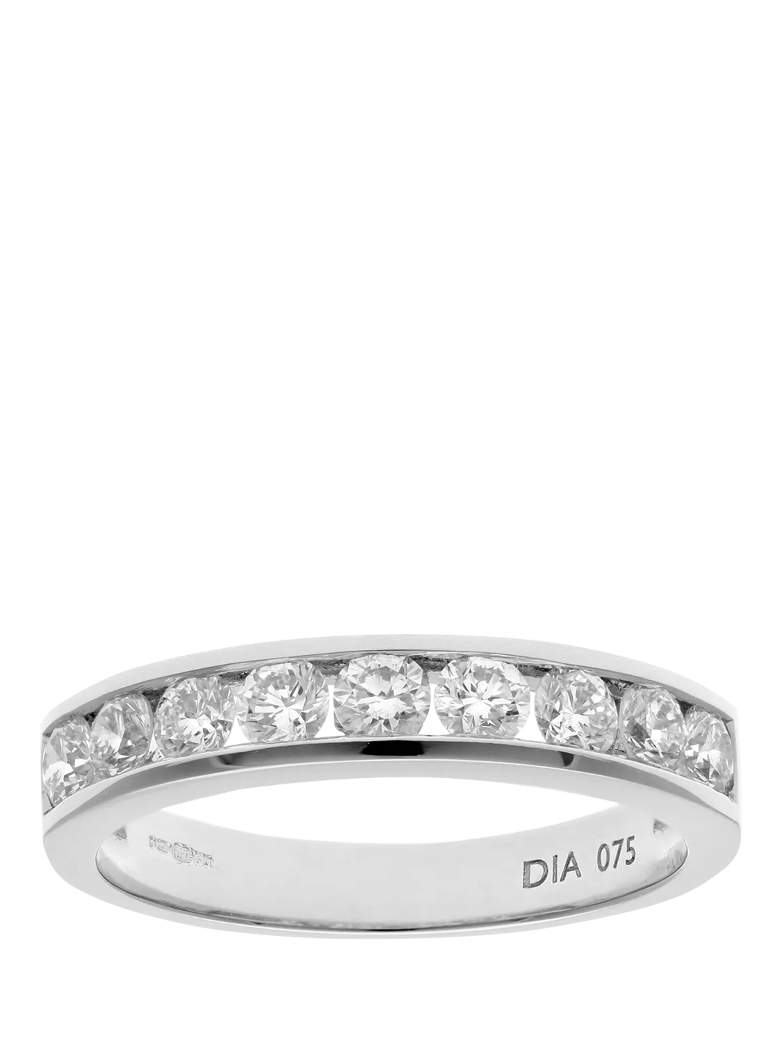 Mogul 18ct white gold diamond eternity ring 0.75ct - British product