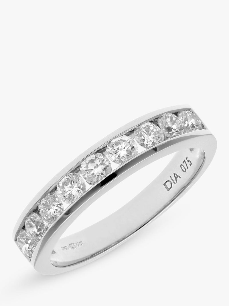 Mogul 18ct white gold diamond eternity ring 0.75ct - British product