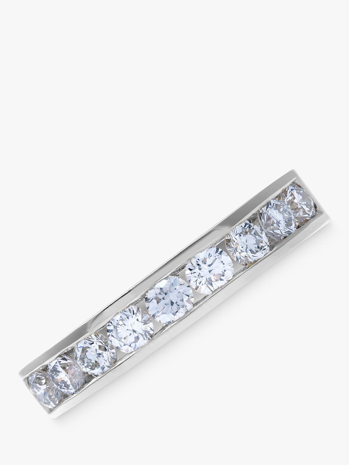 Mogul 18ct white gold diamond eternity ring 0.75ct - British product