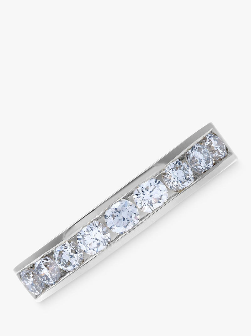 Mogul 18ct white gold diamond eternity ring 0.75ct - British product