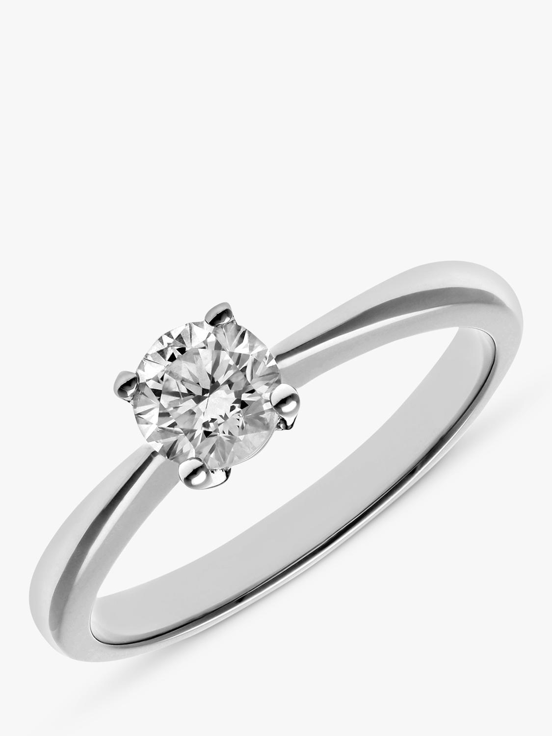 Mogul 18ct white gold diamond engagement ring 0.50ct (British brand)