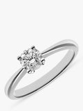 Mogul 18ct white gold diamond engagement ring 0.50ct (British brand)