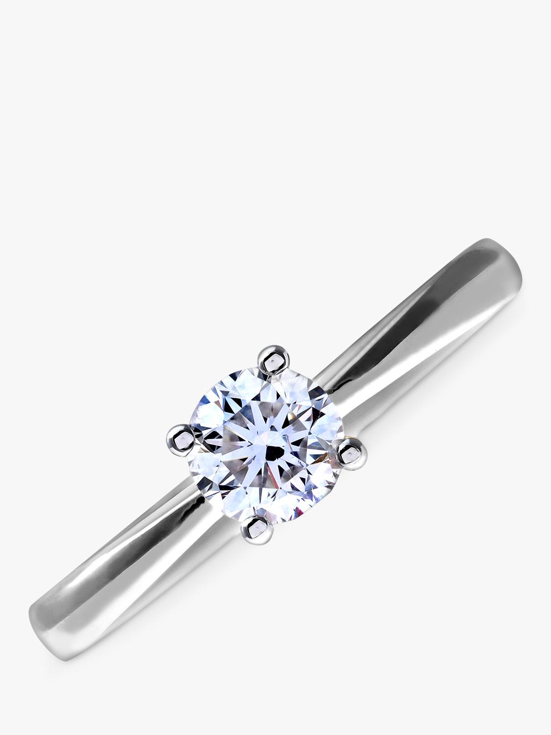 Mogul 18ct white gold diamond engagement ring 0.50ct (British brand)