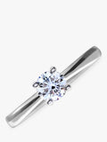 Mogul 18ct white gold diamond engagement ring 0.50ct (British brand)