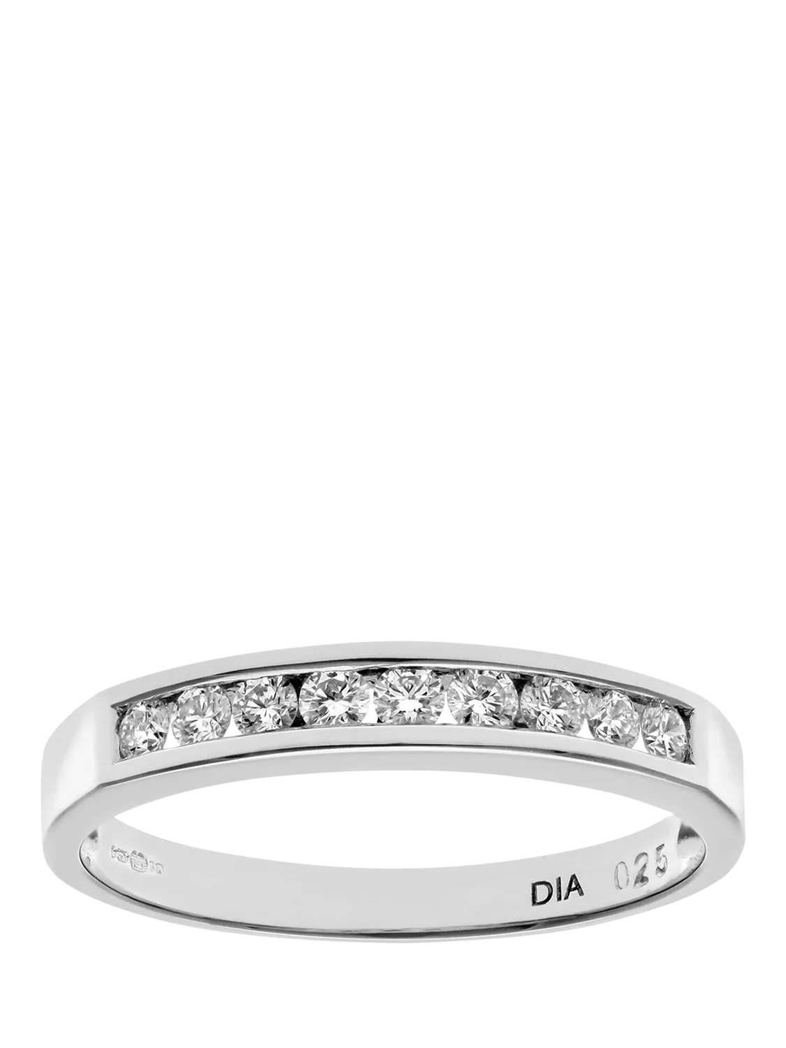 Mogul 18ct white gold diamond eternity ring 0.25ct - British product