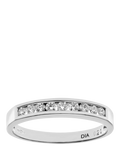 Mogul 18ct white gold diamond eternity ring 0.25ct - British product