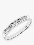 Mogul 18ct white gold diamond eternity ring 0.25ct - British product