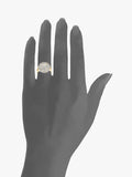 Mogul 18ct yellow gold cluster diamond ring - British product