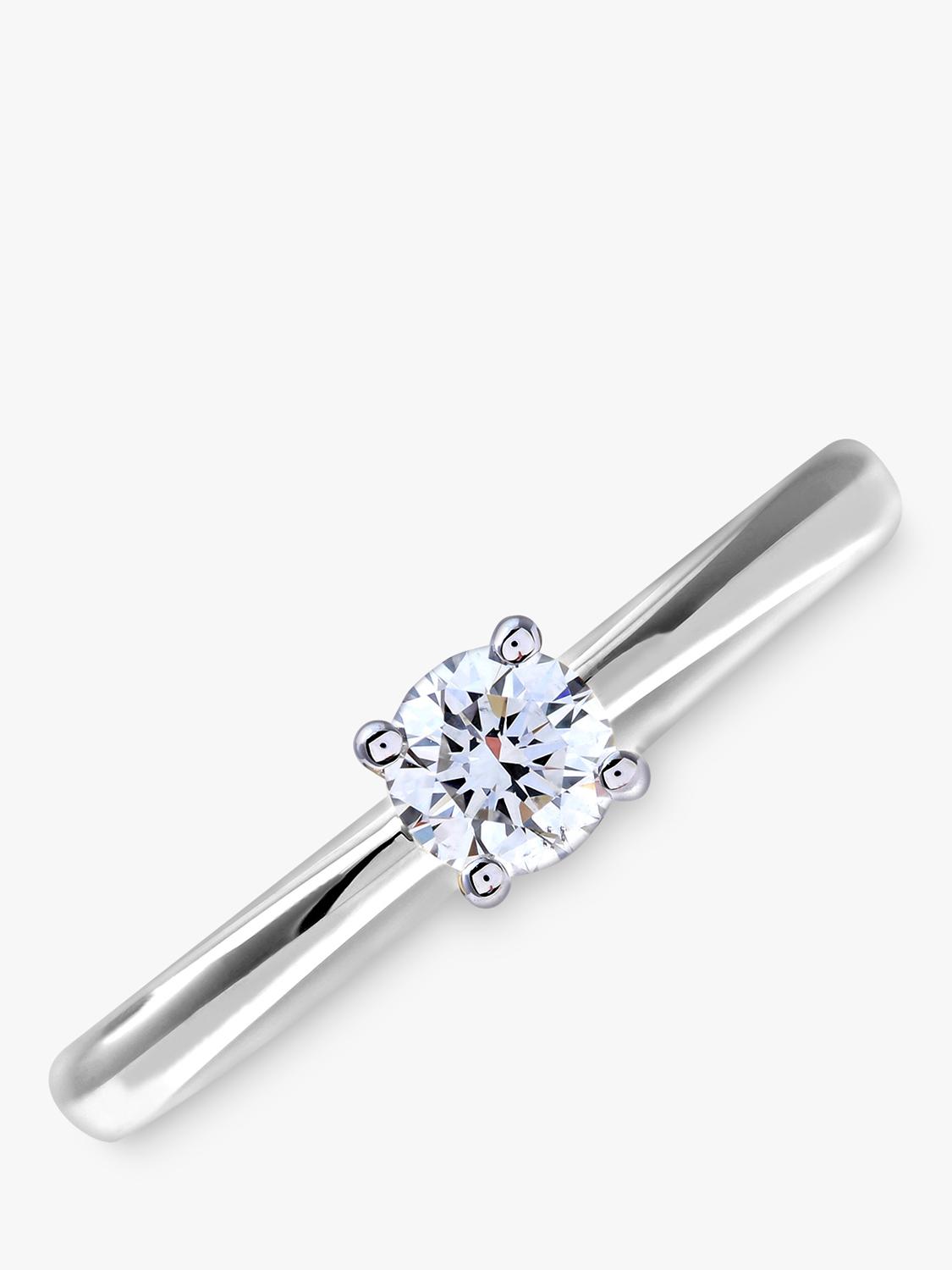 Mogul 18ct white gold diamond engagement ring 0.25 carat, imported from the UK