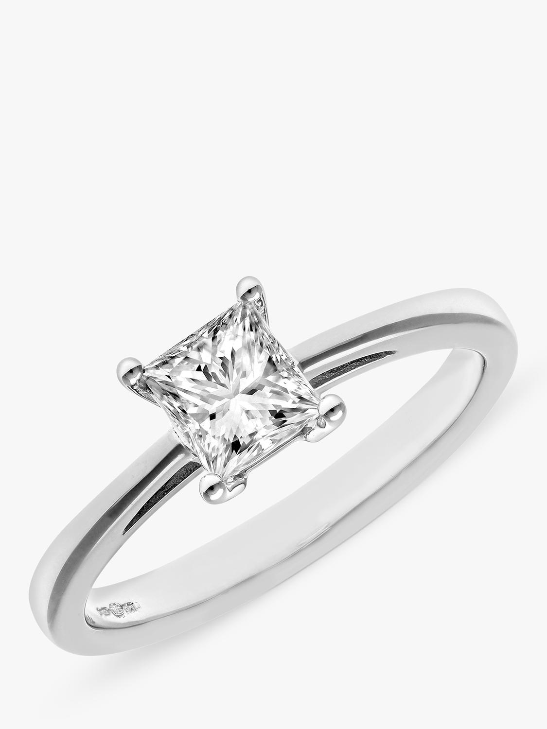 Mogul engagement ring princess diamond 0.75ct - British product