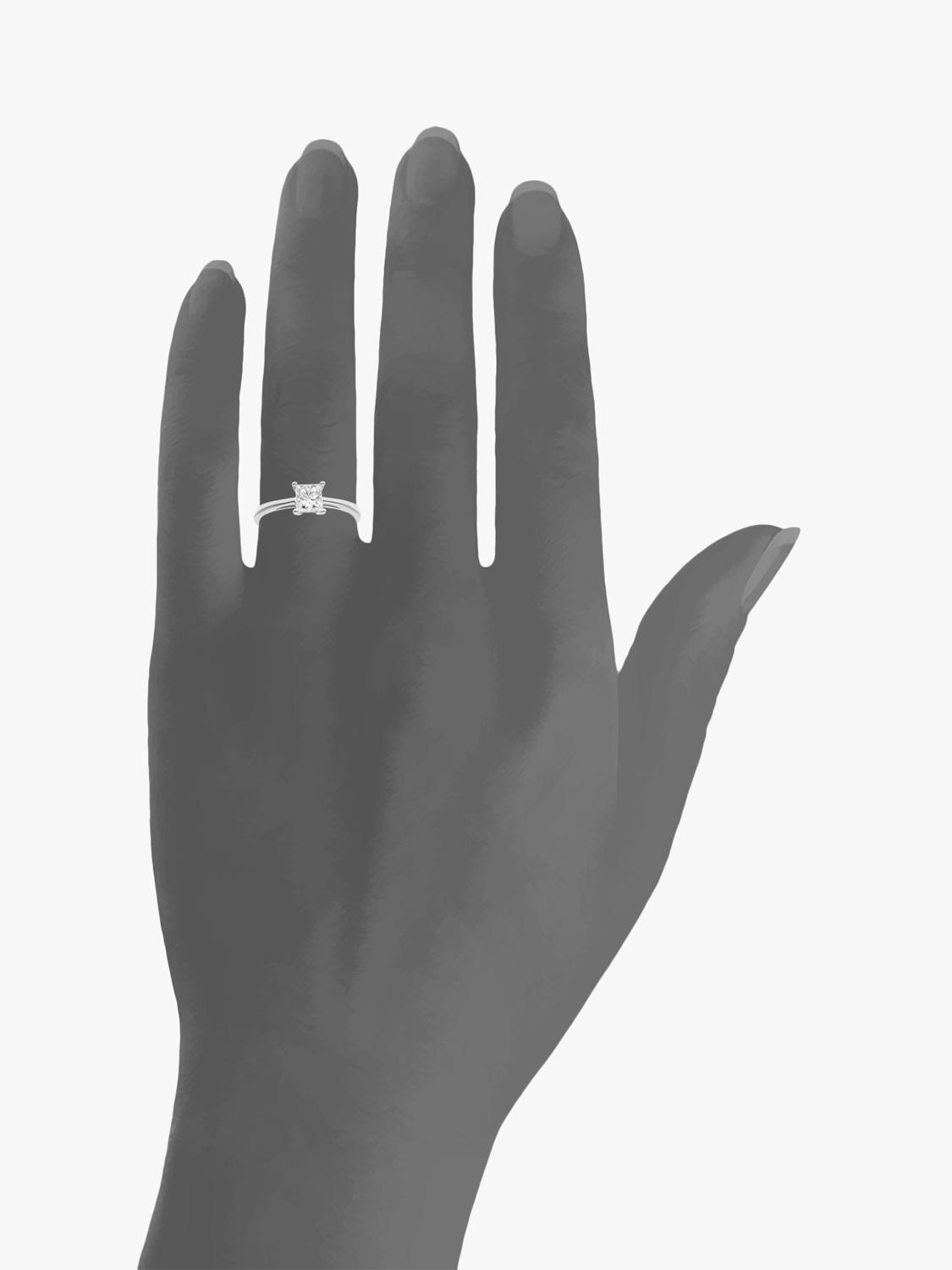 Mogul engagement ring princess diamond 0.75ct - British product