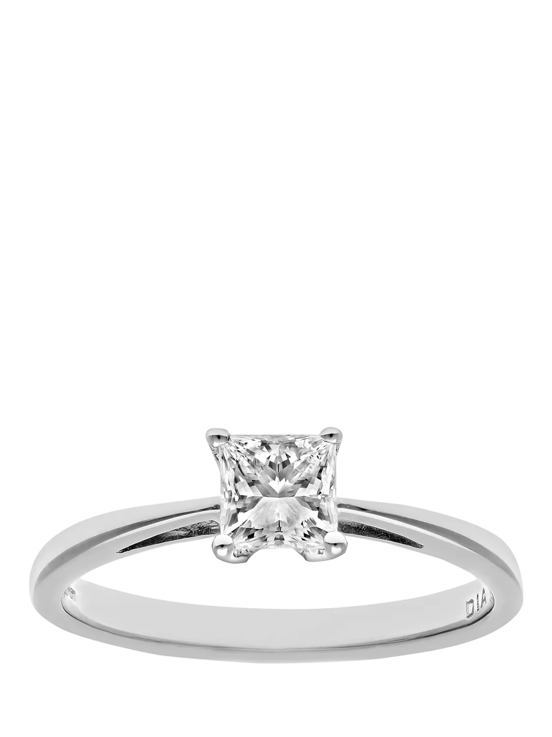 Mogul 18ct white gold princess diamond ring - British product