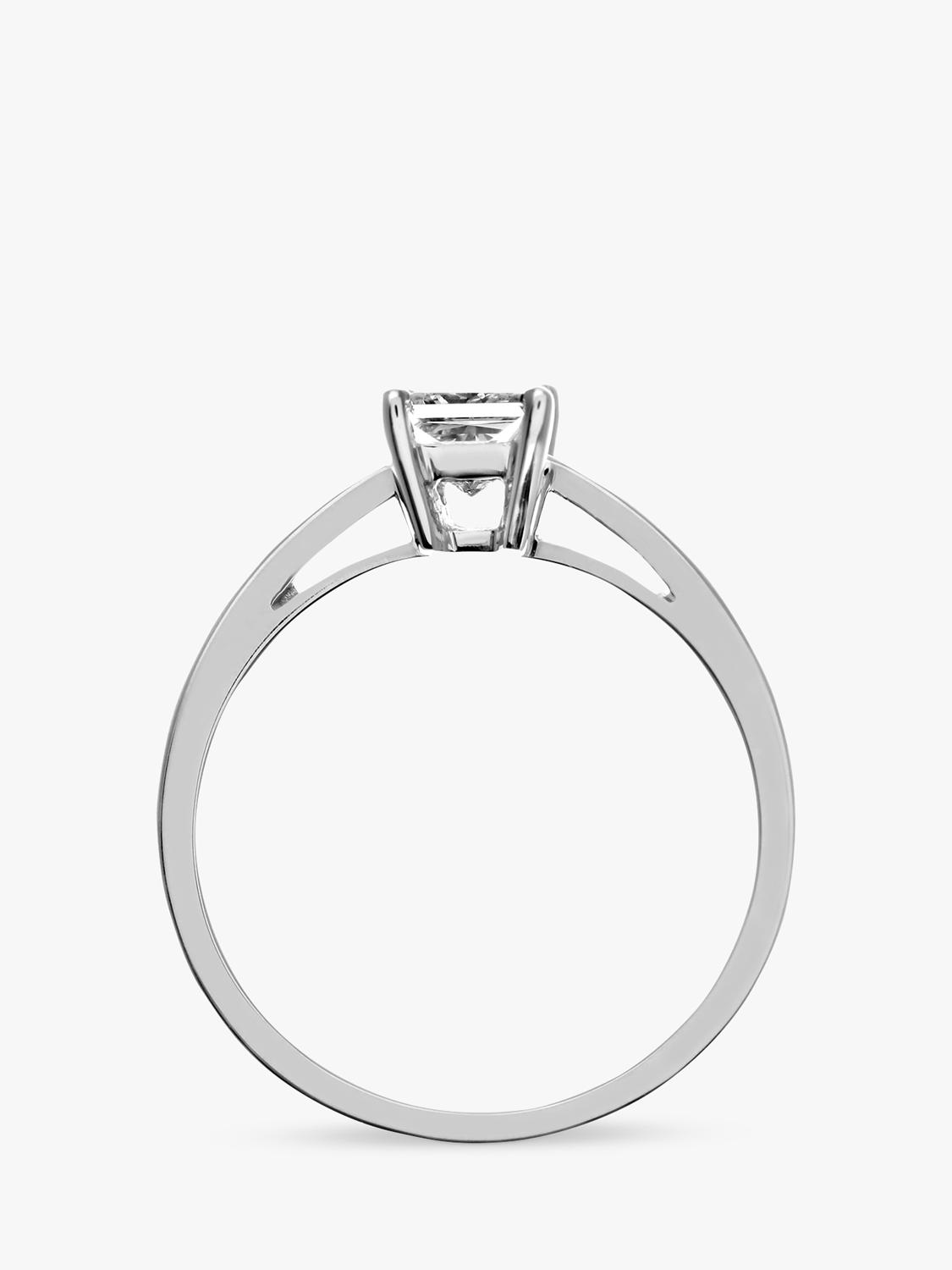 Mogul 18ct white gold princess diamond ring - British product