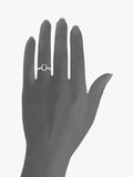 Mogul oval sapphire diamond ring 18ct, imported from the UK