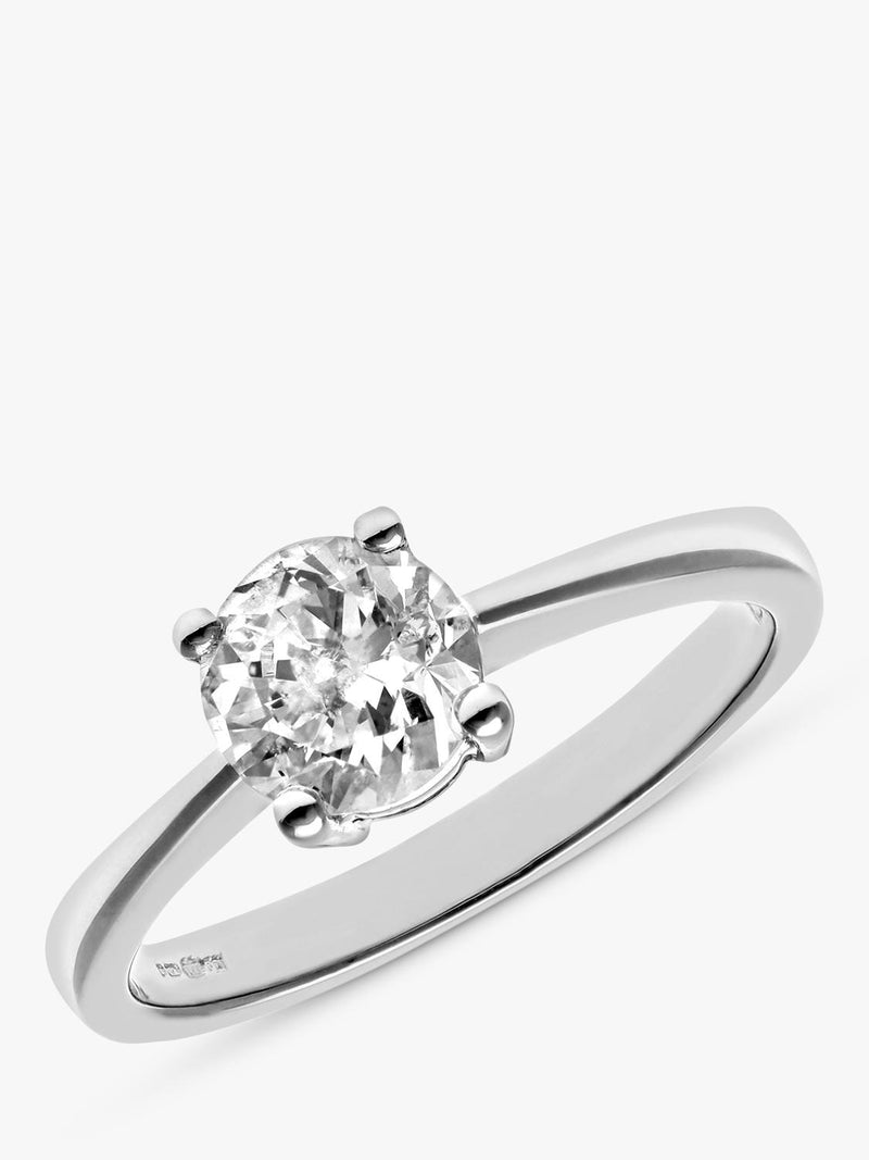 Mogul diamond engagement ring 18ct white gold 1 carat (British brand)