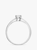 Mogul princess cut diamond engagement ring 18ct white gold 0.25 carat - British product