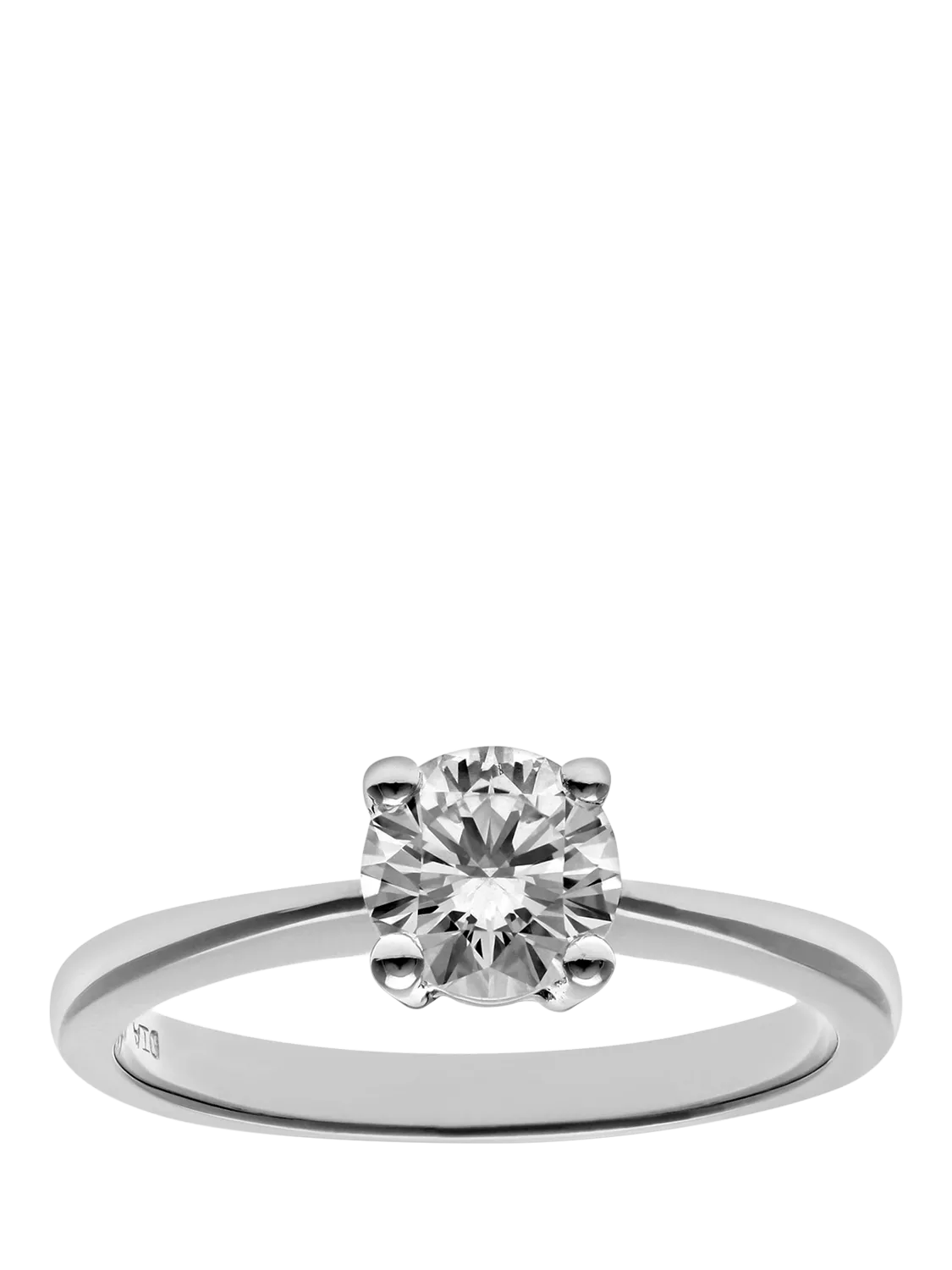 Mogul 18ct white gold diamond engagement ring 0.75 carat (British brand)