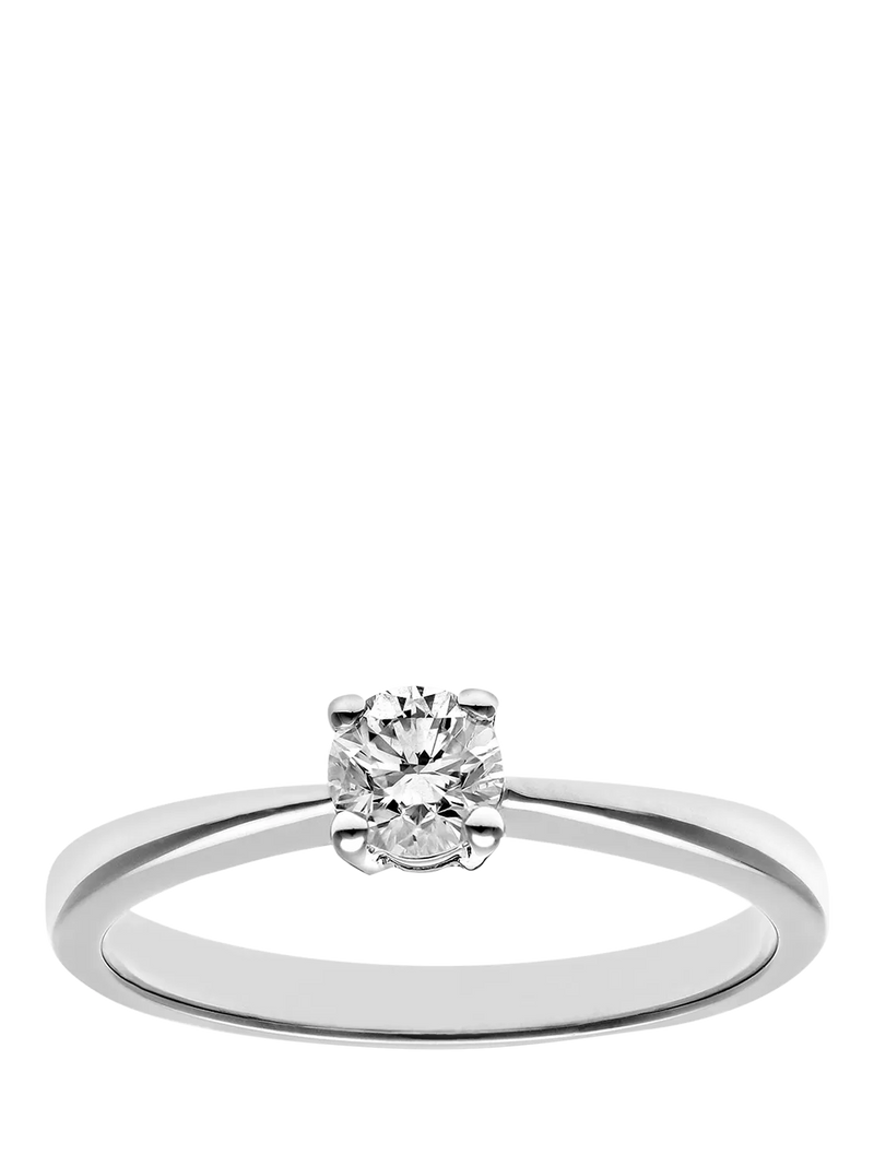 Mogul 18ct white gold diamond engagement ring (British brand)