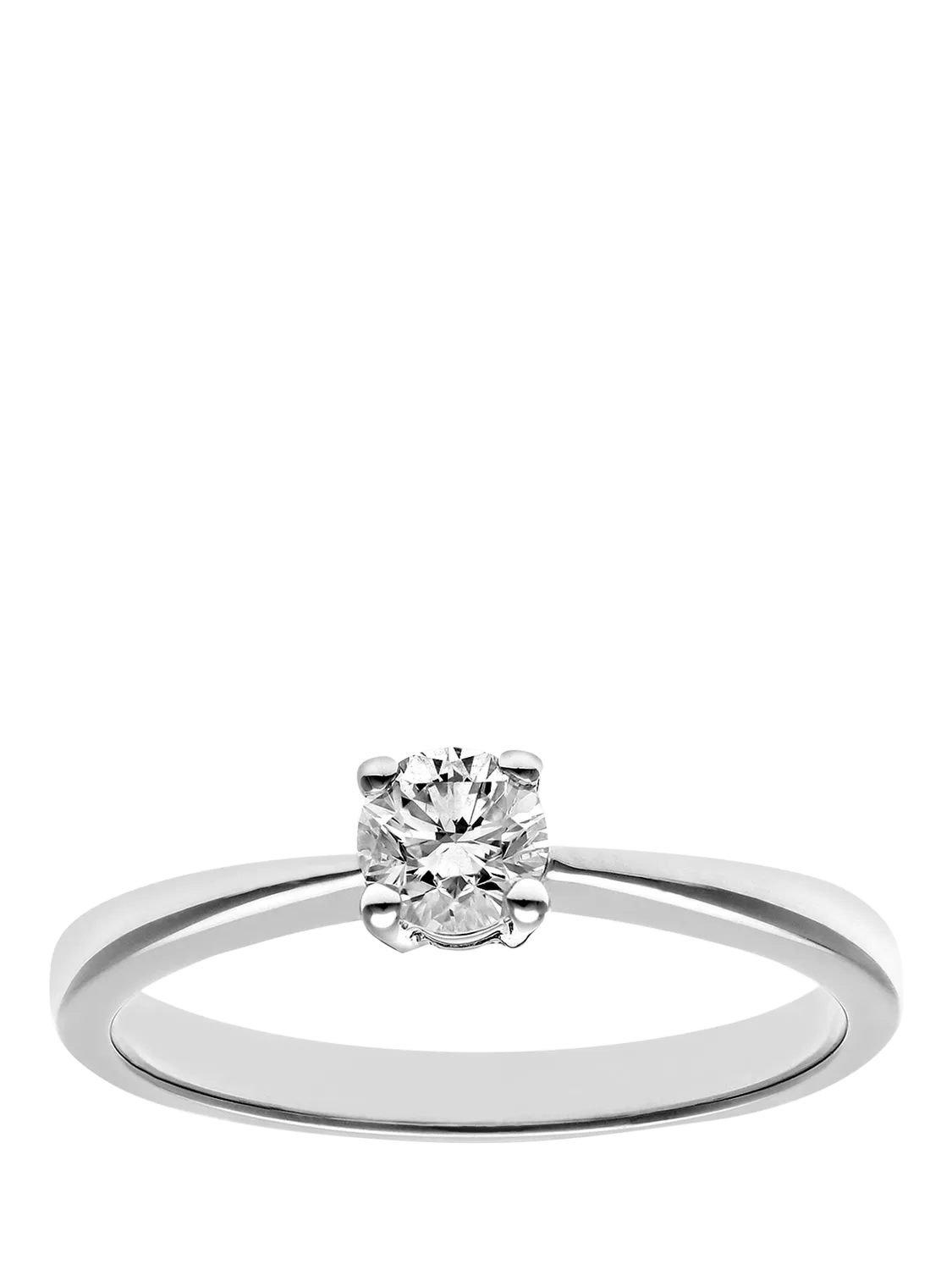 Mogul 18ct white gold diamond engagement ring (British brand)