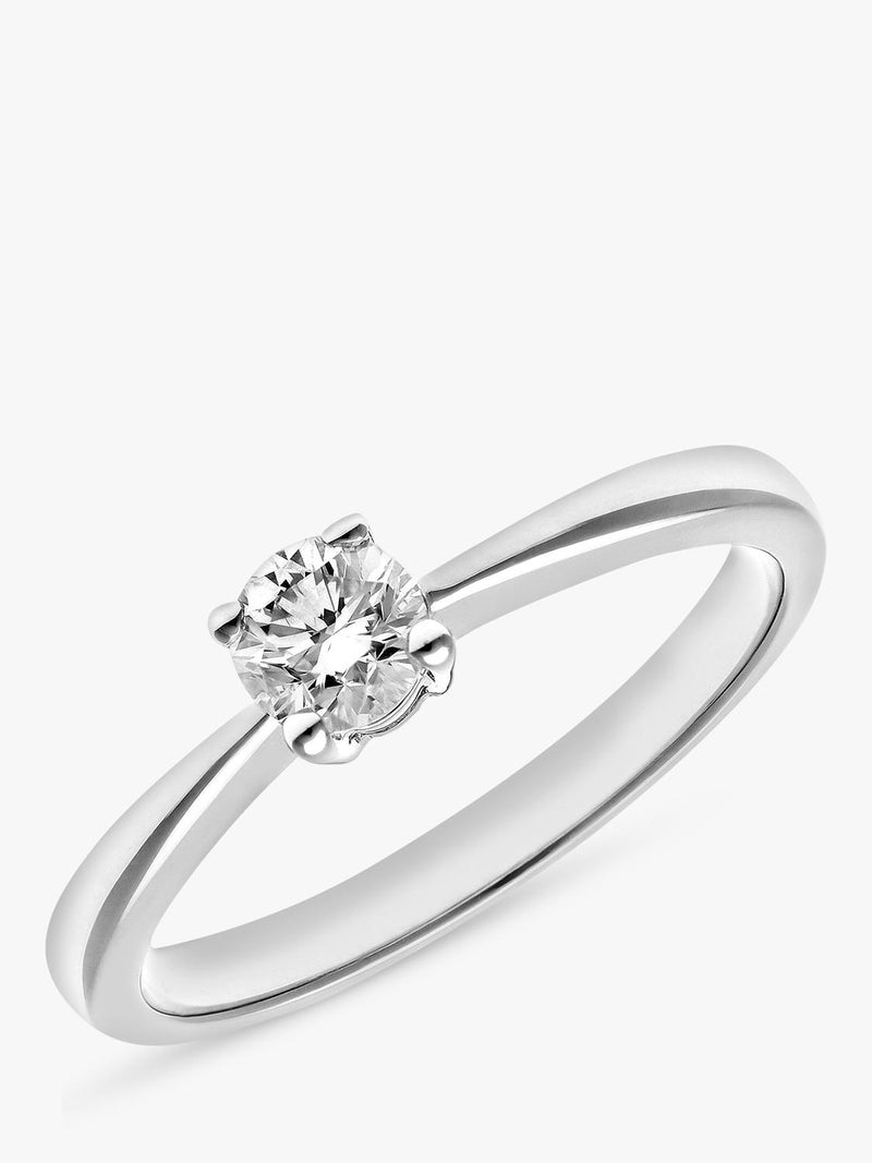 Mogul 18ct white gold diamond engagement ring (British brand)