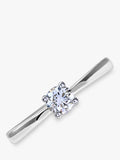 Mogul 18ct white gold diamond engagement ring (British brand)